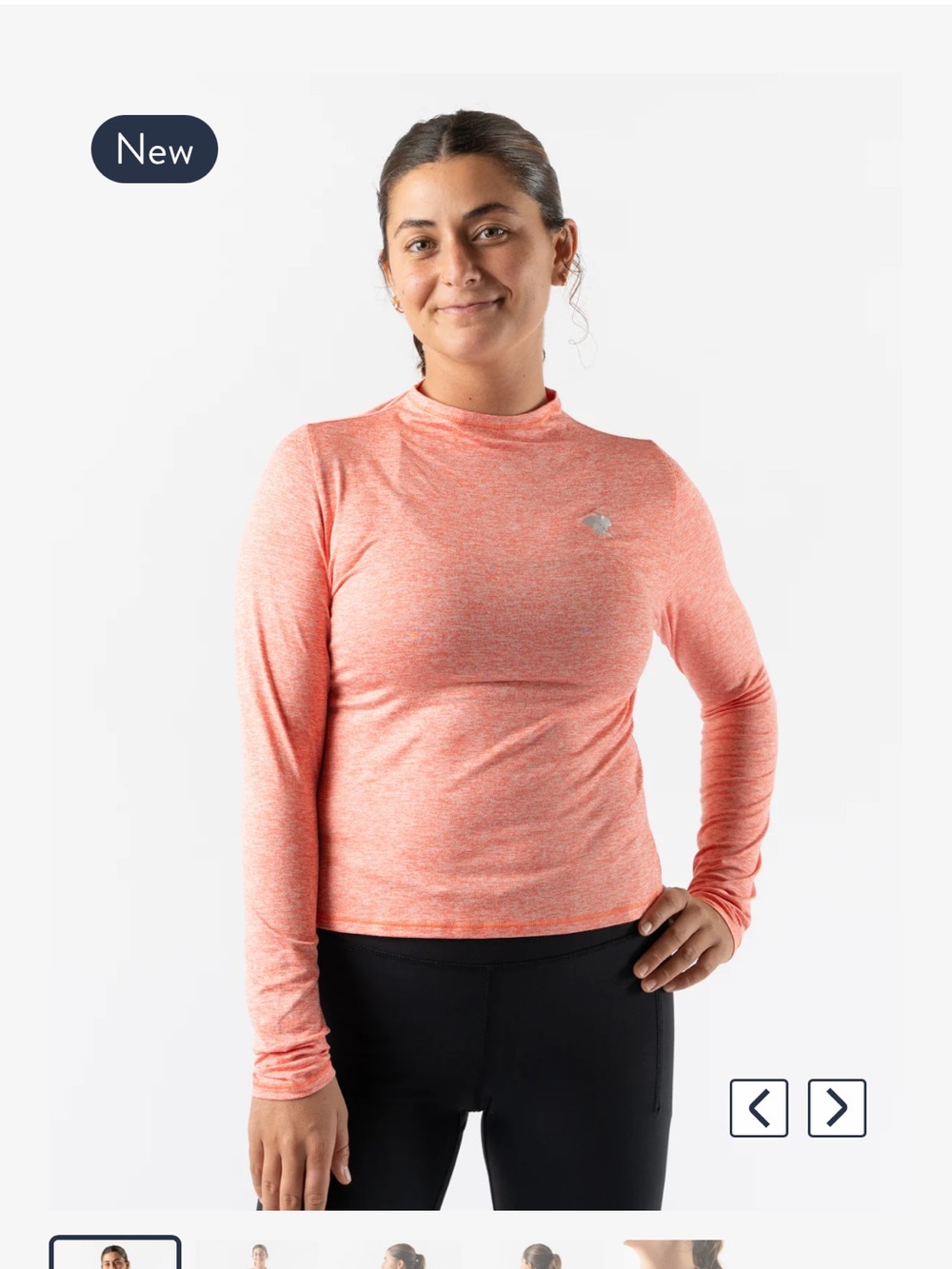 Rabbit ultra soft EZ Mock Neck LS running top